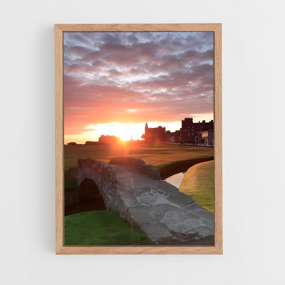 Poster Sunset on the 18th – affiche Golf (vue 4)